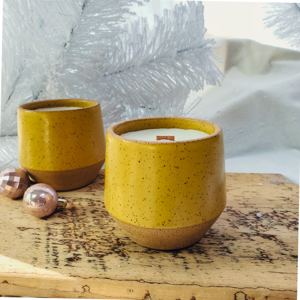 Clementine & Clove Scented Angle Candle